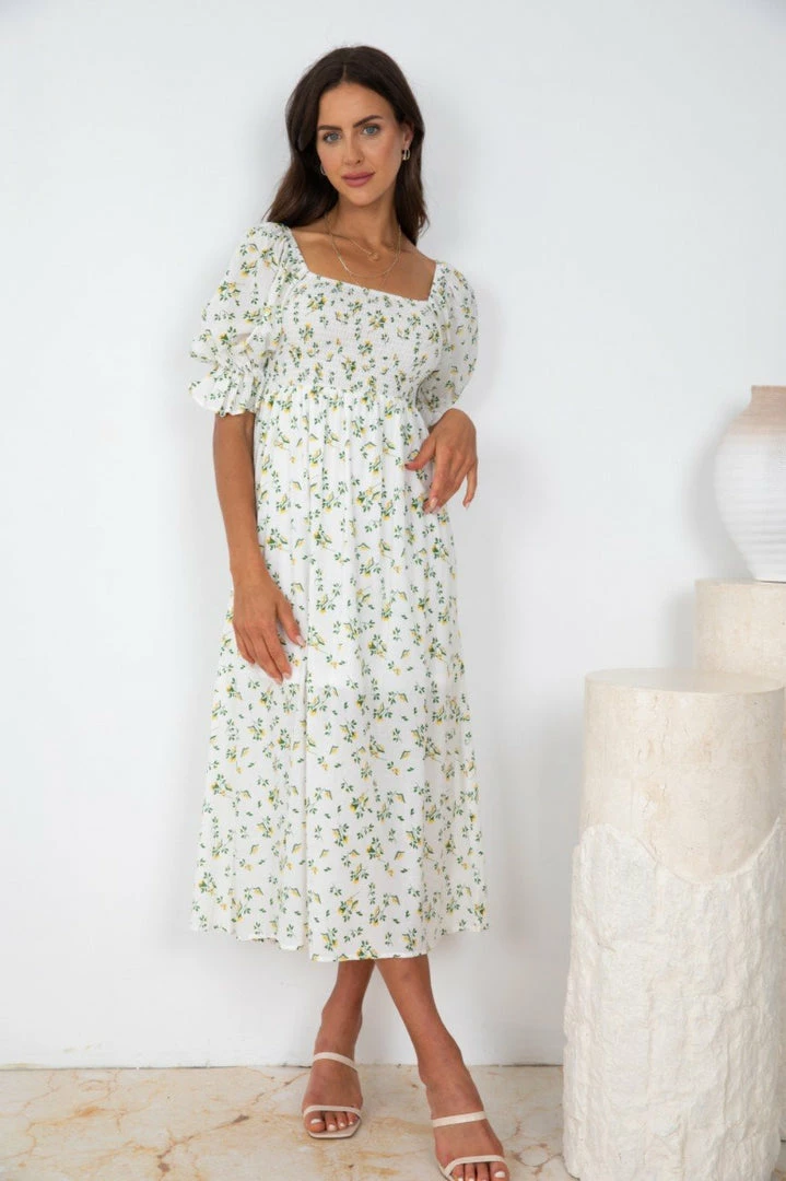 Reverse DRESSES Royse Dress - White Floral 3 Reverse DRESSES Royse Dress - White Floral