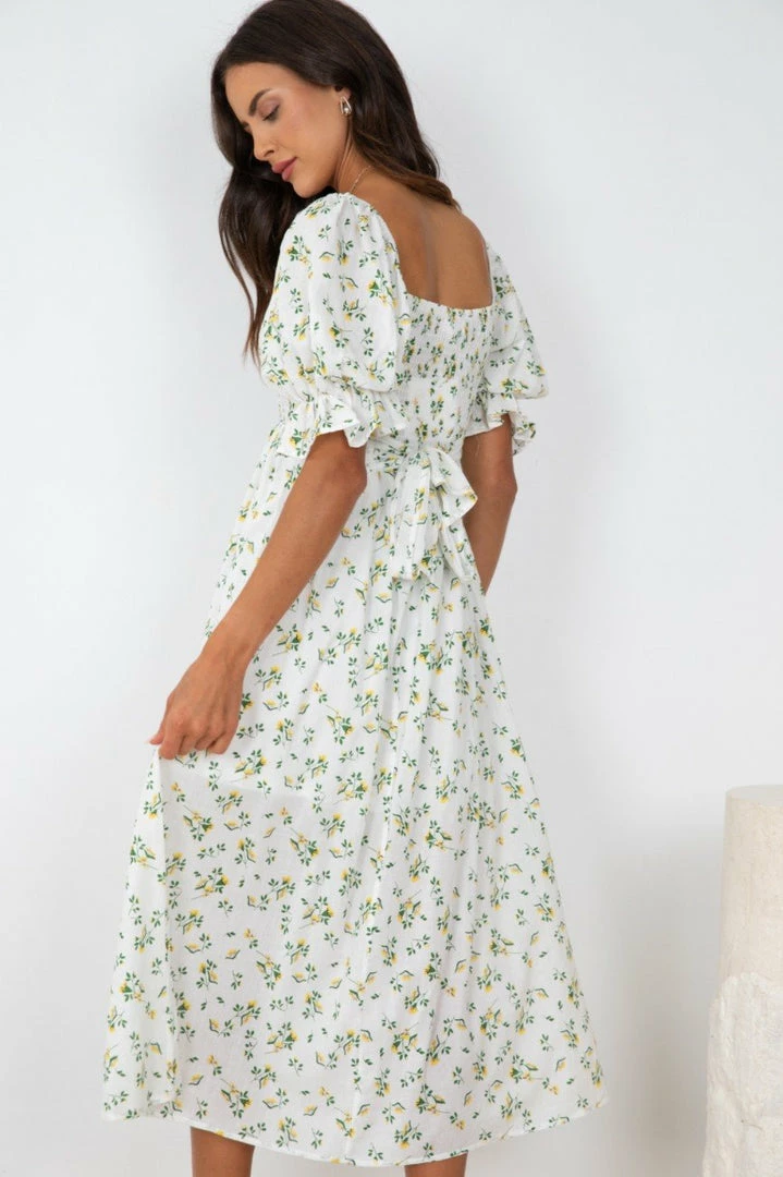 Reverse DRESSES Royse Dress - White Floral 4 Reverse DRESSES Royse Dress - White Floral