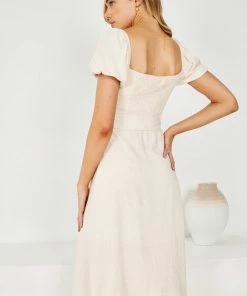 Evermore Fashion DRESSES Rufina Dress - Beige