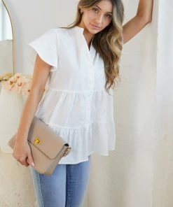 Miracle Fashion Ryette Top - White