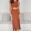 Desire Sabeeha Dress - Rust DRESSES