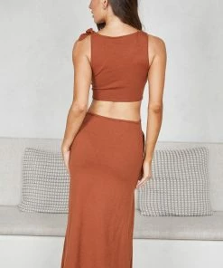 Desire Sabeeha Dress - Rust DRESSES
