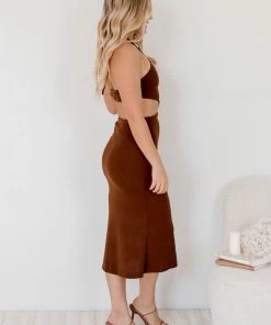 Reverse CLOTHING Sabia Dress - Chocolate