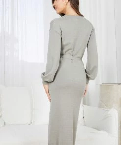 Dream House DRESSES Saltee Knit Dress - Khaki