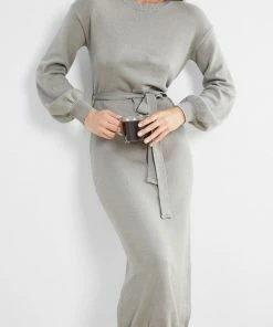 Dream House DRESSES Saltee Knit Dress - Khaki