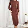 Dream House DRESSES Saltee Knit Dress - Rust