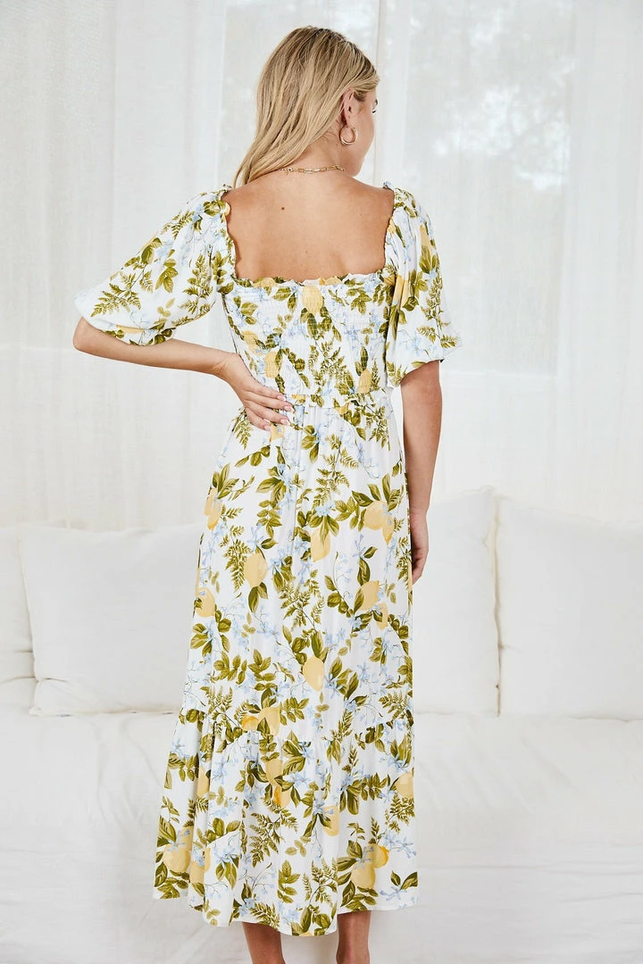 Rock Denim Samora Dress - White Print DRESSES 4 Rock Denim Samora Dress - White Print DRESSES