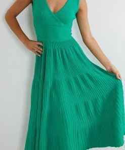 My Girl Sandralee Dress - Green