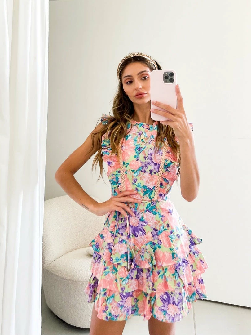 Willo Fashion DRESSES Santos Playsuit - Mint Print 7 Willo Fashion DRESSES Santos Playsuit - Mint Print