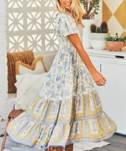 Jaase DRESSES Isabella Maxi Dress - White Print 8 Jaase DRESSES Isabella Maxi Dress - White Print