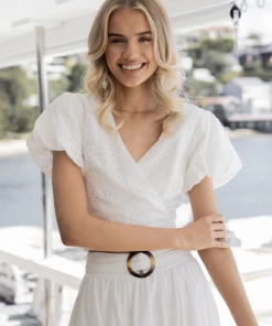 Desire Jocelyn Top - White CLOTHING