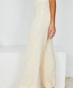 White Closet Selda Pants - Butter