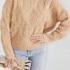 Pink Diamond CLOTHING Seleucia Knit - Camel