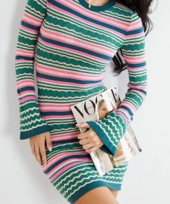 Desire Shiela Knit Dress - Multi DRESSES