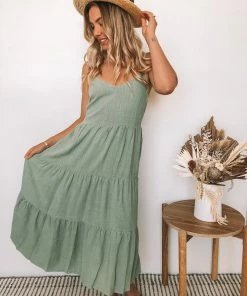 Style Box Sonya Dress - Khaki Casual Dresses