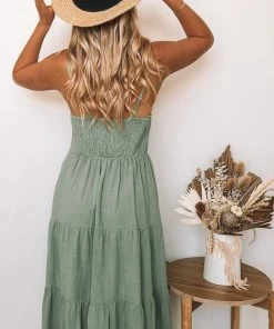 Style Box Sonya Dress - Khaki Casual Dresses