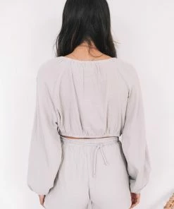 Valeria Stace Top - Grey CLOTHING