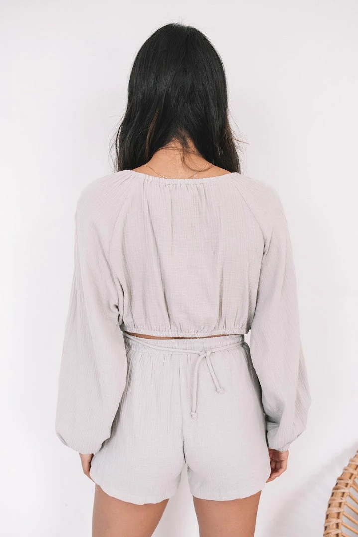 Valeria Stace Top - Grey CLOTHING 4 Valeria Stace Top - Grey CLOTHING