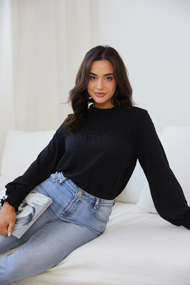 Dream House Starlette Blouse - Black Tops 8 Dream House Starlette Blouse - Black Tops