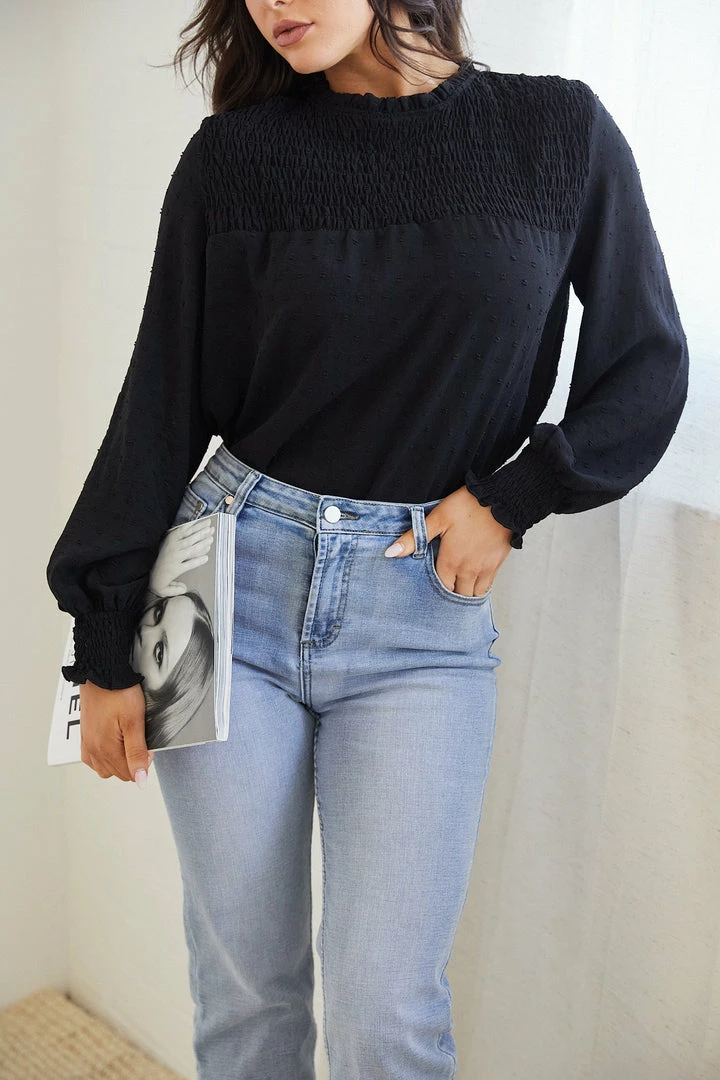 Dream House Starlette Blouse - Black Tops 6 Dream House Starlette Blouse - Black Tops