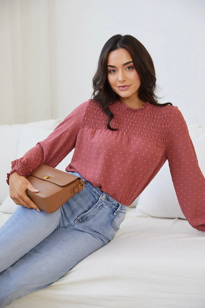 Dream House Starlette Blouse - Rust 8 Dream House Starlette Blouse - Rust