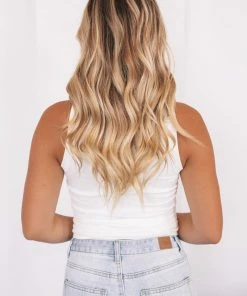 Sunny Girl Subtle Singlet - White