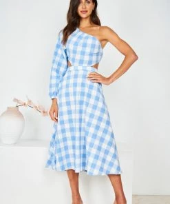 Reverse DRESSES Summa Dress - Blue Gingham 14 Reverse DRESSES Summa Dress - Blue Gingham