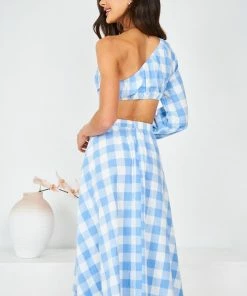Reverse DRESSES Summa Dress - Blue Gingham