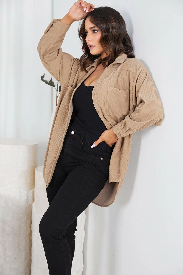 Style Box CLOTHING Suzanne Shirt - Mocha 8 Style Box CLOTHING Suzanne Shirt - Mocha