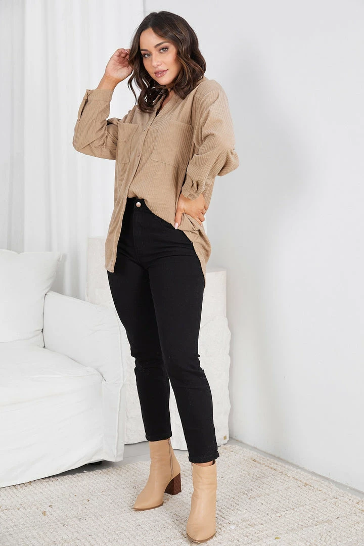 Style Box CLOTHING Suzanne Shirt - Mocha 7 Style Box CLOTHING Suzanne Shirt - Mocha