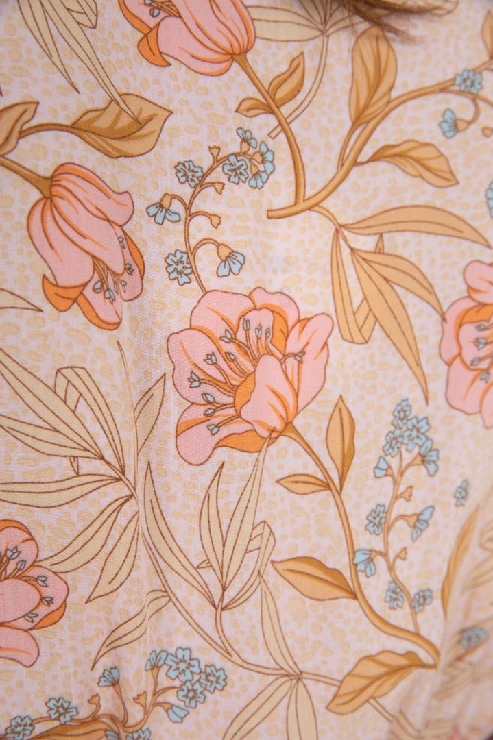 HQ Fashion Syden Dress - Peach Print 9 HQ Fashion Syden Dress - Peach Print