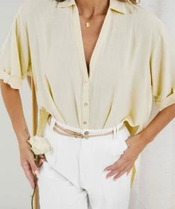 Desire CLOTHING Synna Shirt - Yellow