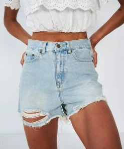 Cesi Fashion Maliah Shorts - Light Denim