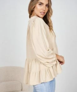 White Closet CLOTHING Abbey Top - Beige 9 White Closet CLOTHING Abbey Top - Beige