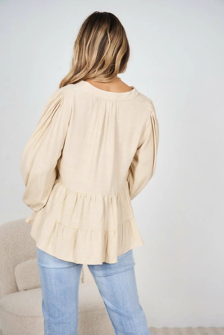 White Closet CLOTHING Abbey Top - Beige 4 White Closet CLOTHING Abbey Top - Beige