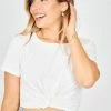 Society Addict Twisted Top - White CLOTHING