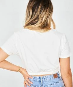 Society Addict Twisted Top - White CLOTHING