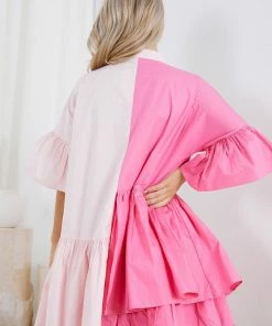 YH & Co (Chloe Yip) DRESSES Tabbie Dress - Hot Pink