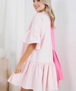 YH & Co (Chloe Yip) DRESSES Tabbie Dress - Hot Pink