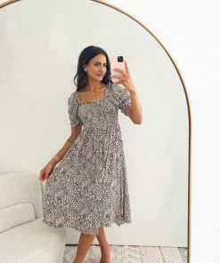 Miracle Fashion DRESSES Taga Dress - Leopard Print