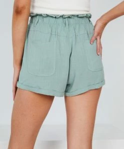 Style Box Tasha Shorts - Sage CLOTHING 11 Style Box Tasha Shorts - Sage CLOTHING
