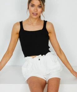 Style Box Tasha Shorts - White CLOTHING