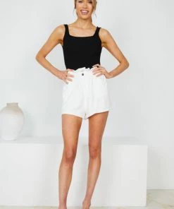 Style Box Tasha Shorts - White CLOTHING