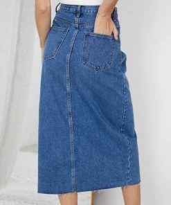 Paper Heart Tashia Skirt - Blue Denim CLOTHING