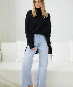 HQ Fashion Tay Jumper - Black CLOTHING