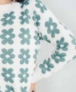 Miracle Fashion Tedynna Knit - Green Floral 15 Miracle Fashion Tedynna Knit - Green Floral