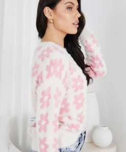 Miracle Fashion CLOTHING Tedynna Knit - Pink Floral 11 Miracle Fashion CLOTHING Tedynna Knit - Pink Floral