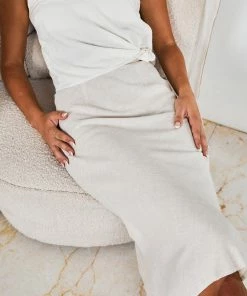 Desire CLOTHING Tempest Skirt - Beige