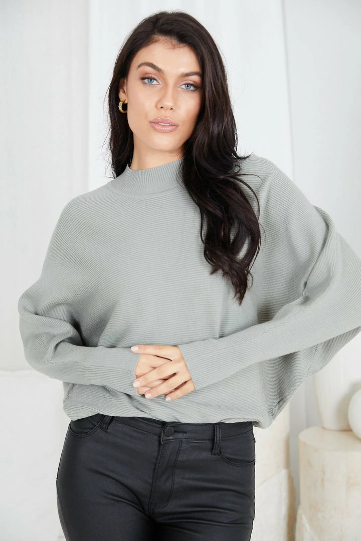 Dream House CLOTHING Tengynna Knit - Khaki 3 Dream House CLOTHING Tengynna Knit - Khaki