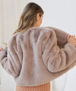 Pink Diamond Terah Jacket - Mocha CLOTHING